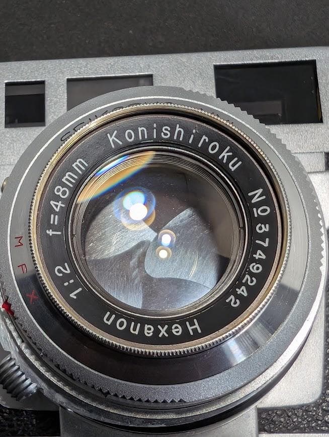 【完動品】KONICA ⅢA 48mm F/2 レンジファインダーフィルムカメラ