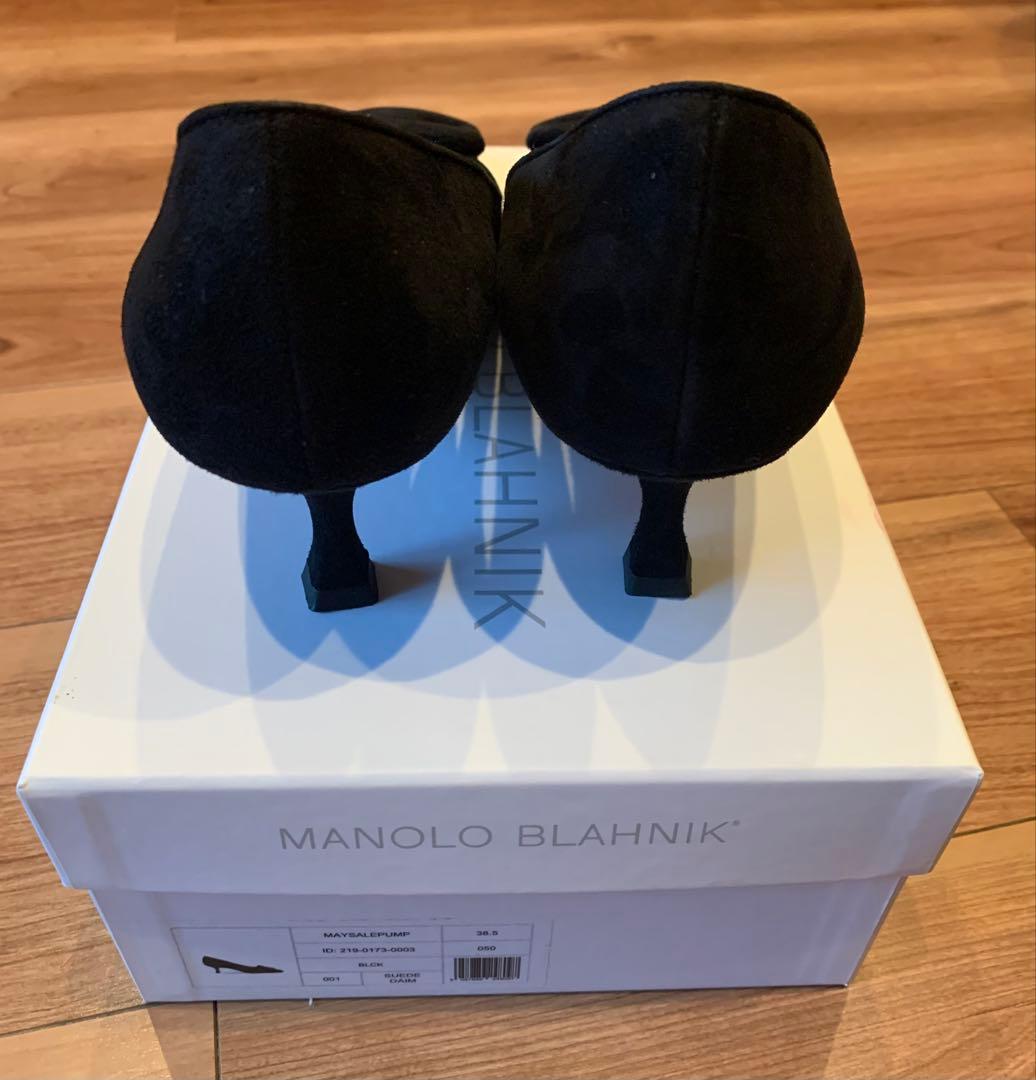 新品未使用 MANOLO BLAHNIK 38.5 SUEDE
