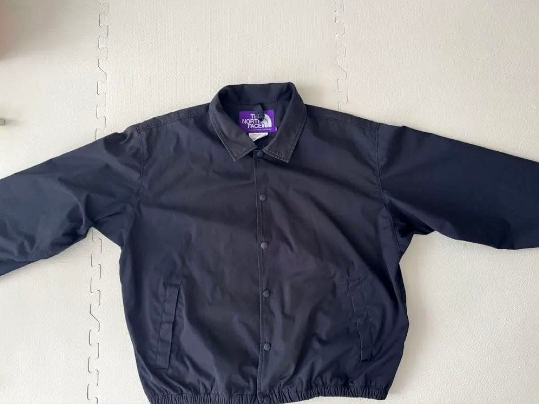 黒 ボタン付き カジュアルジャンパー