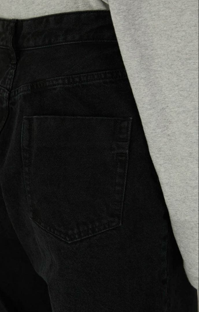 パンツ high waist straight denim pants