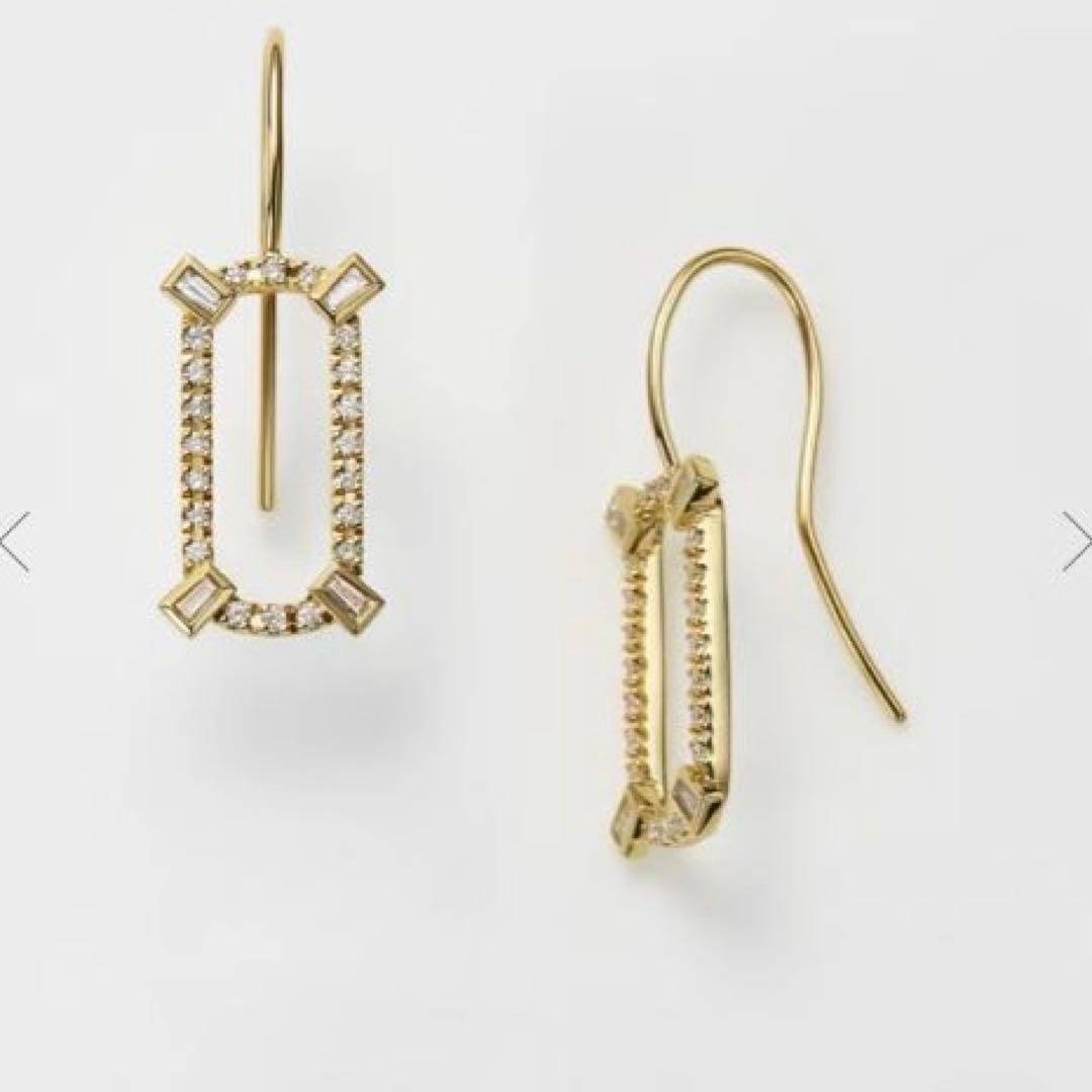 BELLESIORA ベルシオラ　K18 YG ダイヤモンドピアス