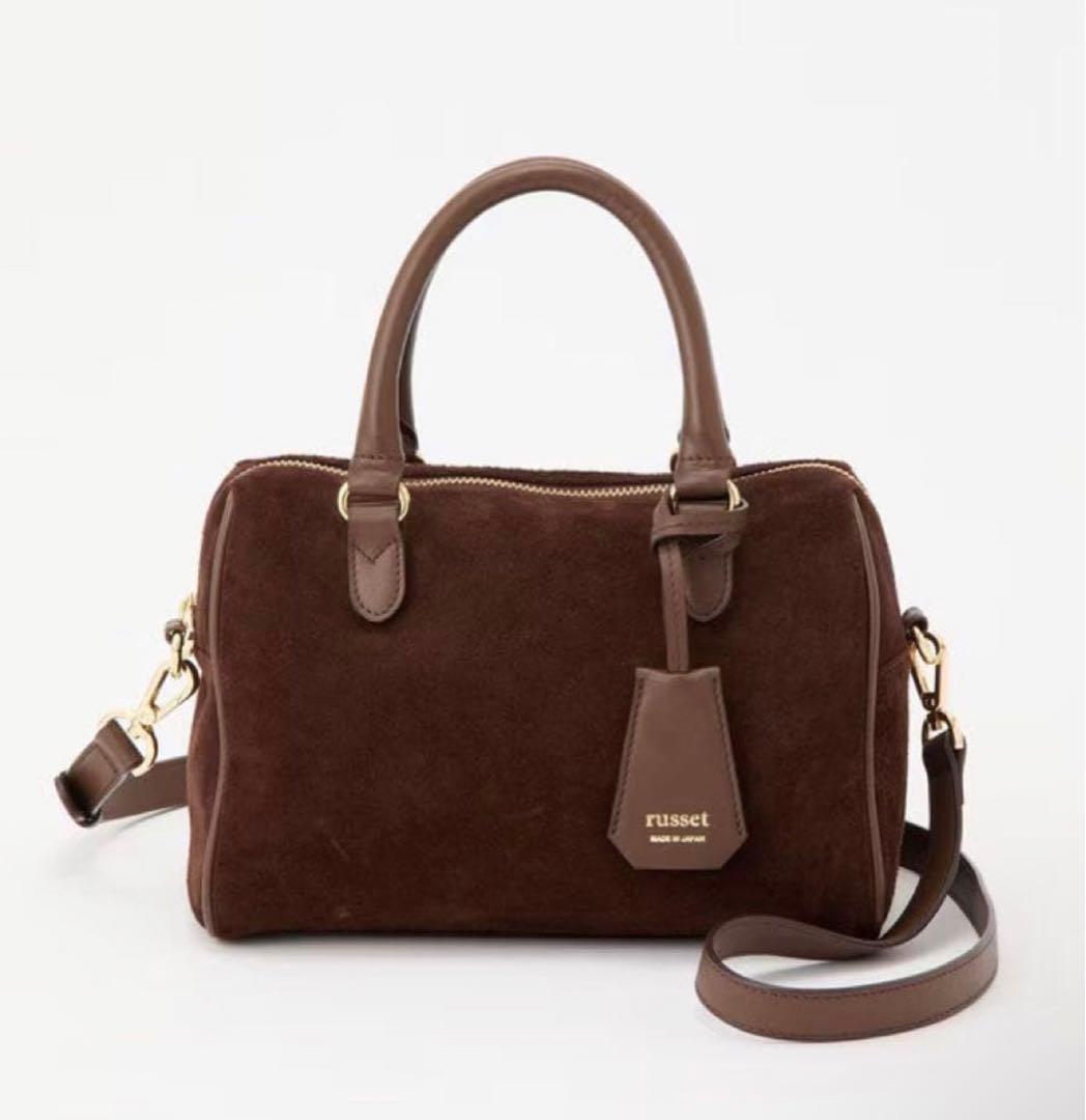 russet スエード2WAYミニボストンバッグ