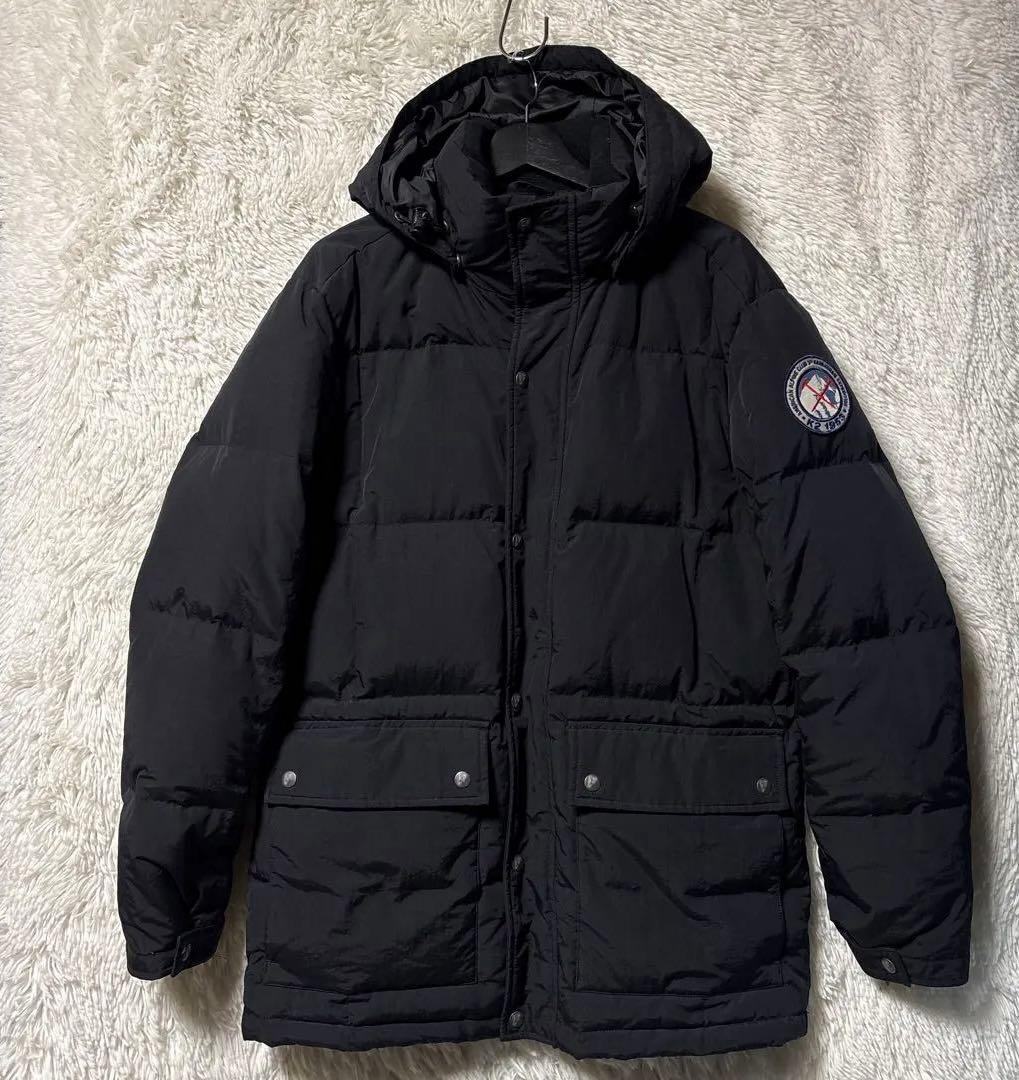 エディバウアー　カラコラム　ダウンジャケット　S表記　黒　フード