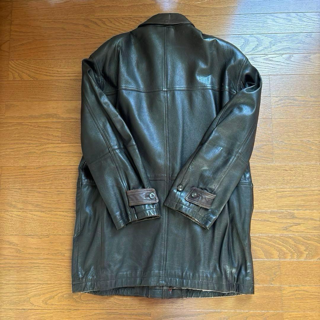 ラム革ハーフコート