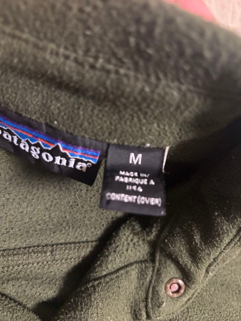 廃盤　patagonia シンチラフリースシャツ M グリーン USA製