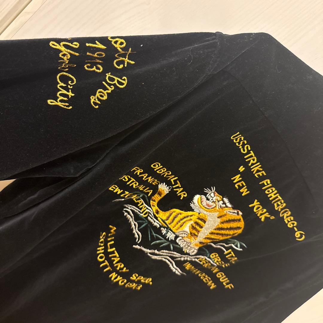 【レア】Schott スーベニアシャツ 別珍 Mサイズ