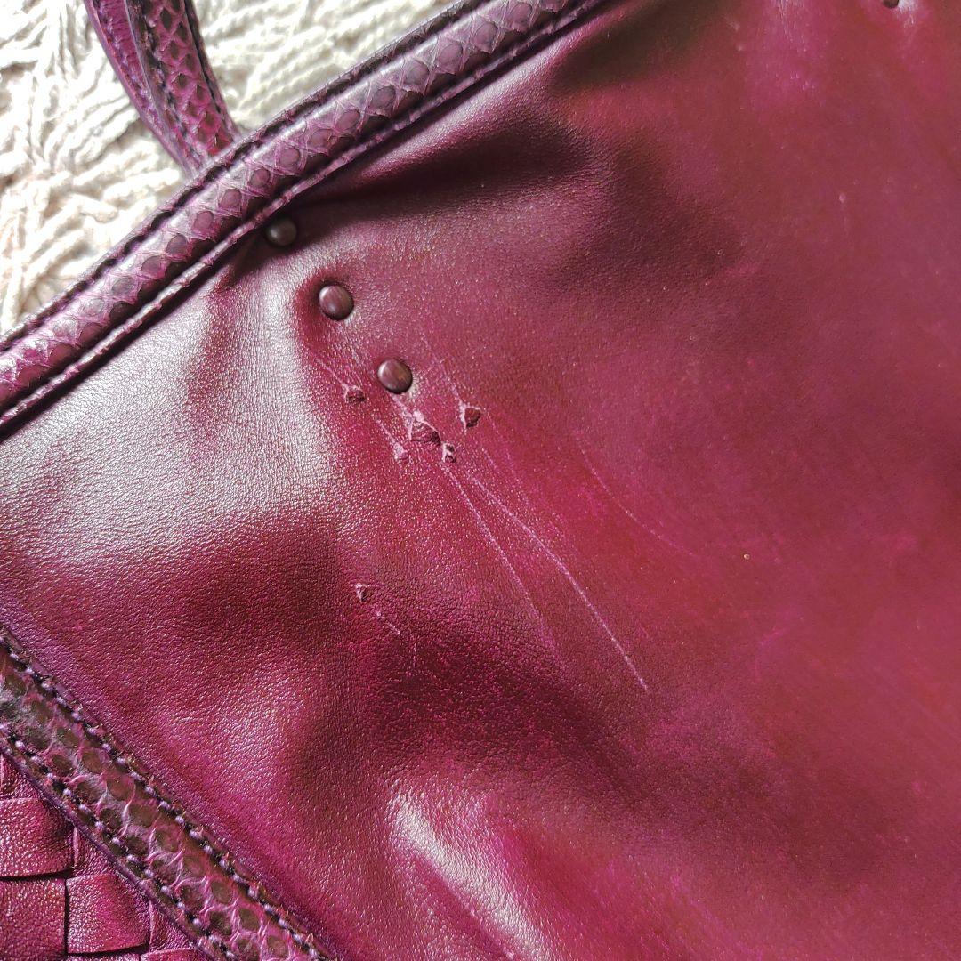 BOTTEGA VENETA ボッテガヴェネタトートバッグ　パープル　レザー