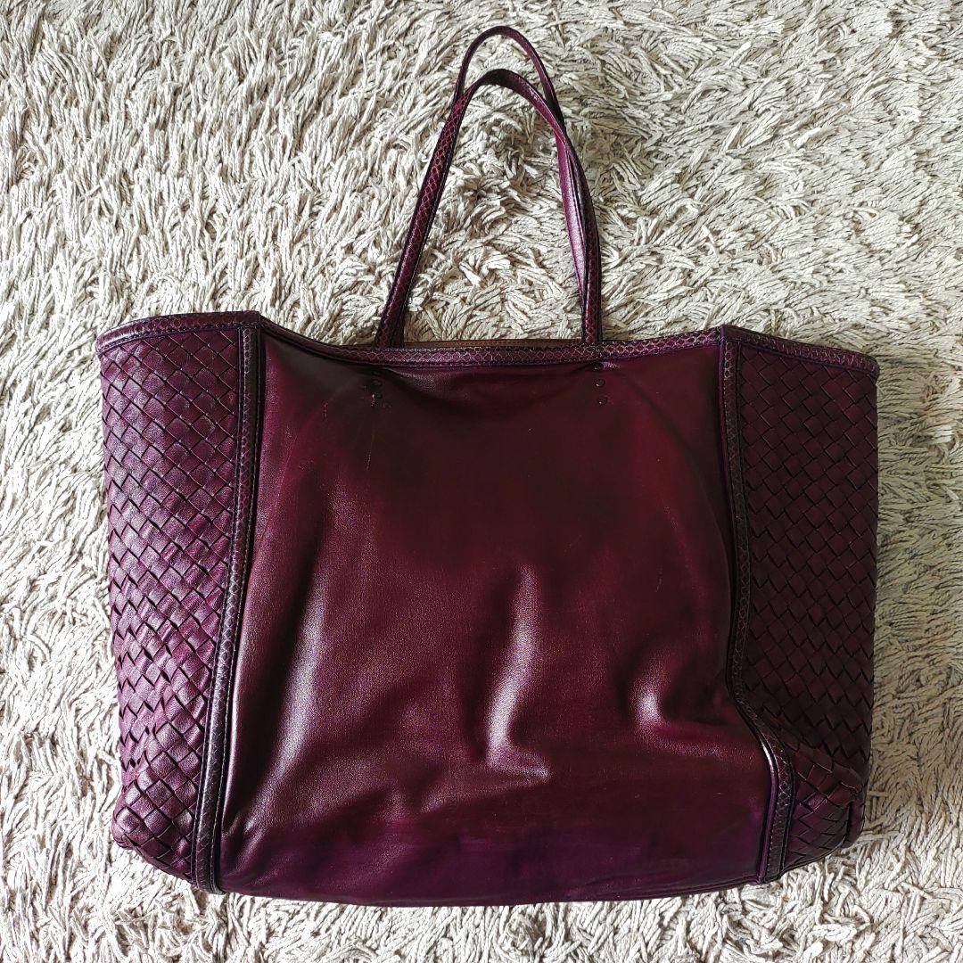 BOTTEGA VENETA ボッテガヴェネタトートバッグ　パープル　レザー