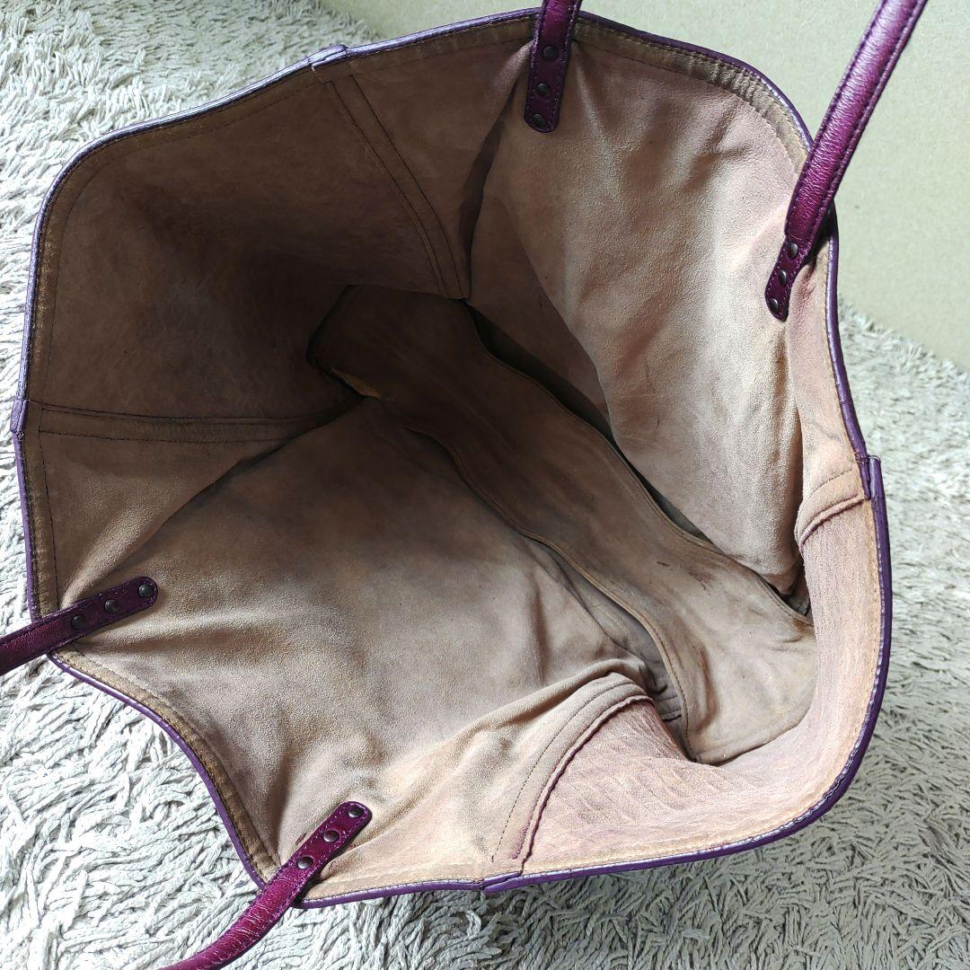 BOTTEGA VENETA ボッテガヴェネタトートバッグ　パープル　レザー