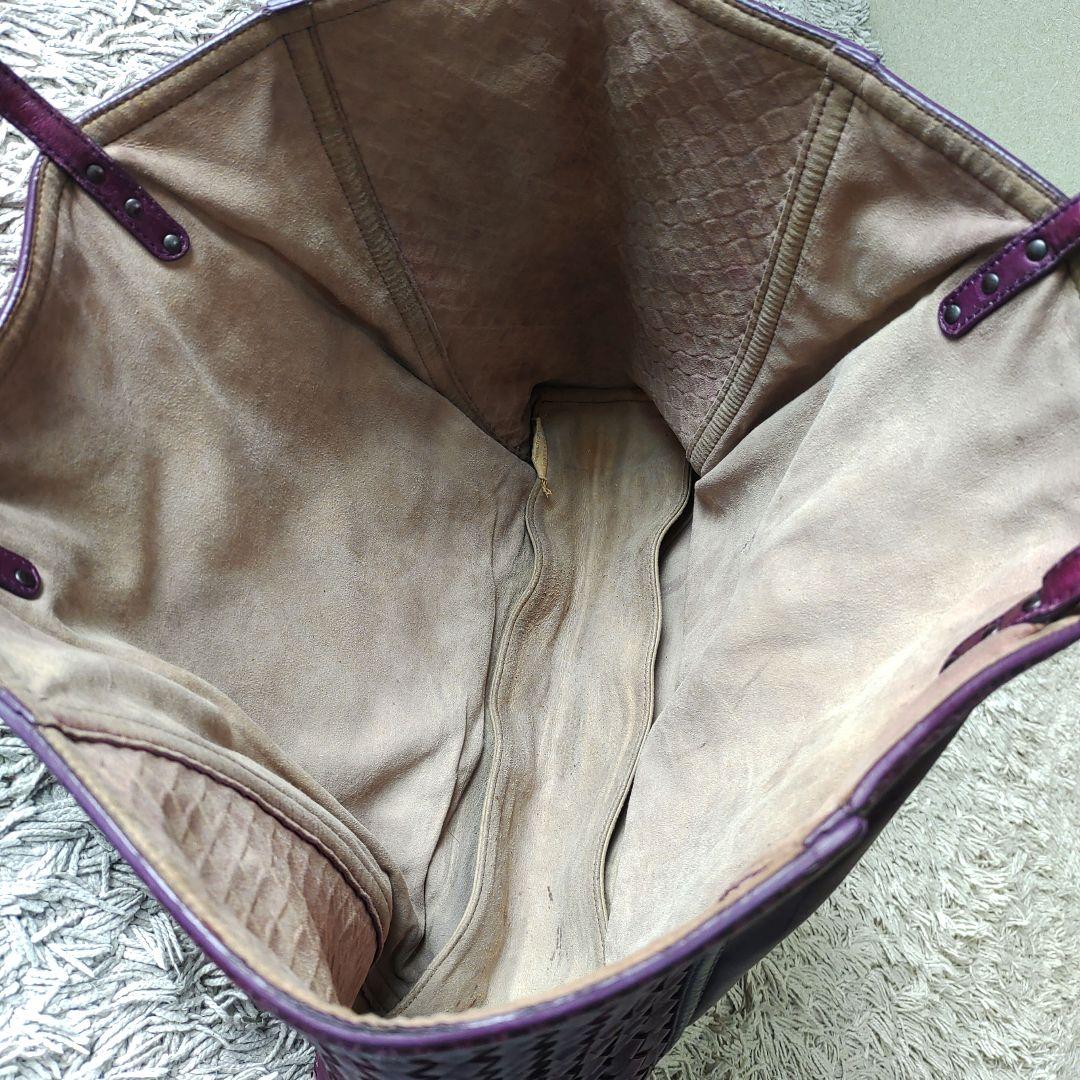 BOTTEGA VENETA ボッテガヴェネタトートバッグ　パープル　レザー