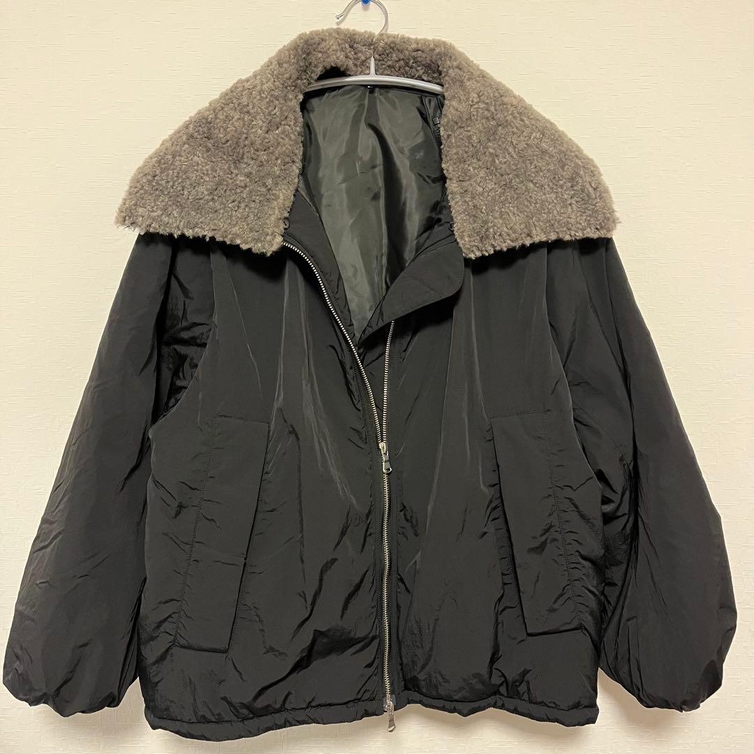 アダムエロペ　WEB限定　サステナブル　マルチWAYミドル丈ボアコンビブルゾン