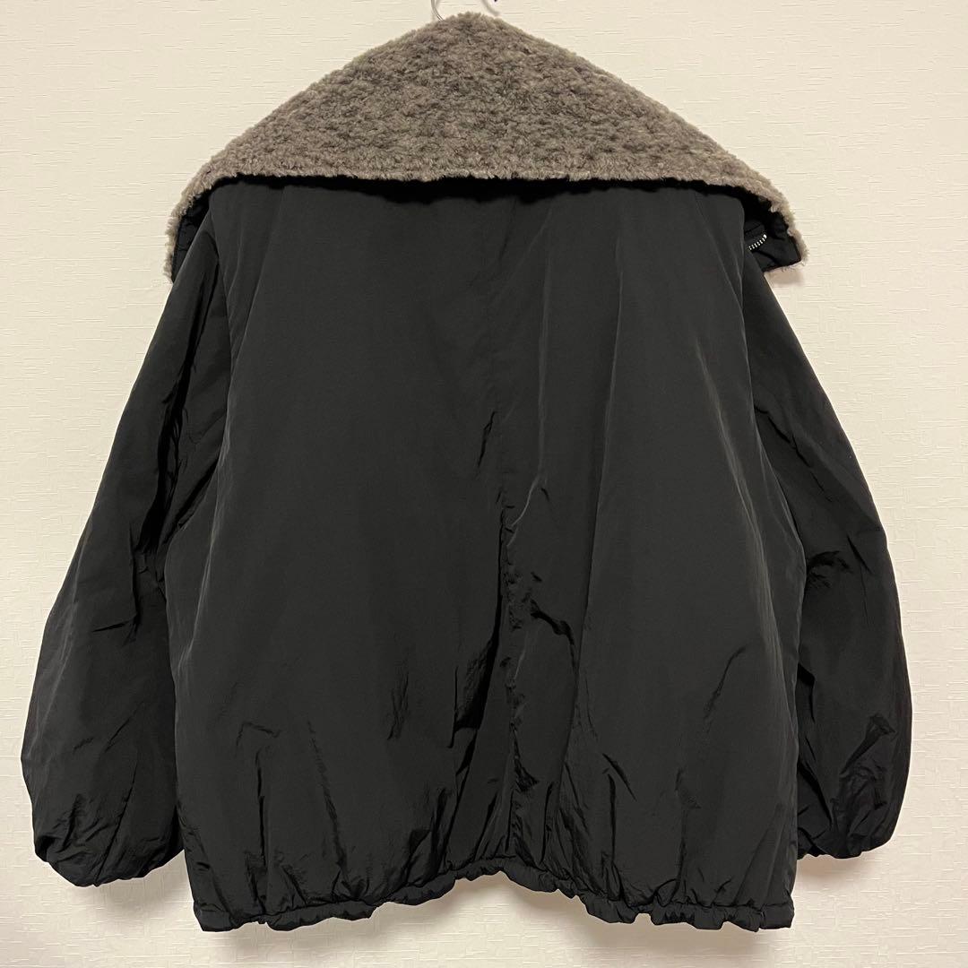 アダムエロペ　WEB限定　サステナブル　マルチWAYミドル丈ボアコンビブルゾン