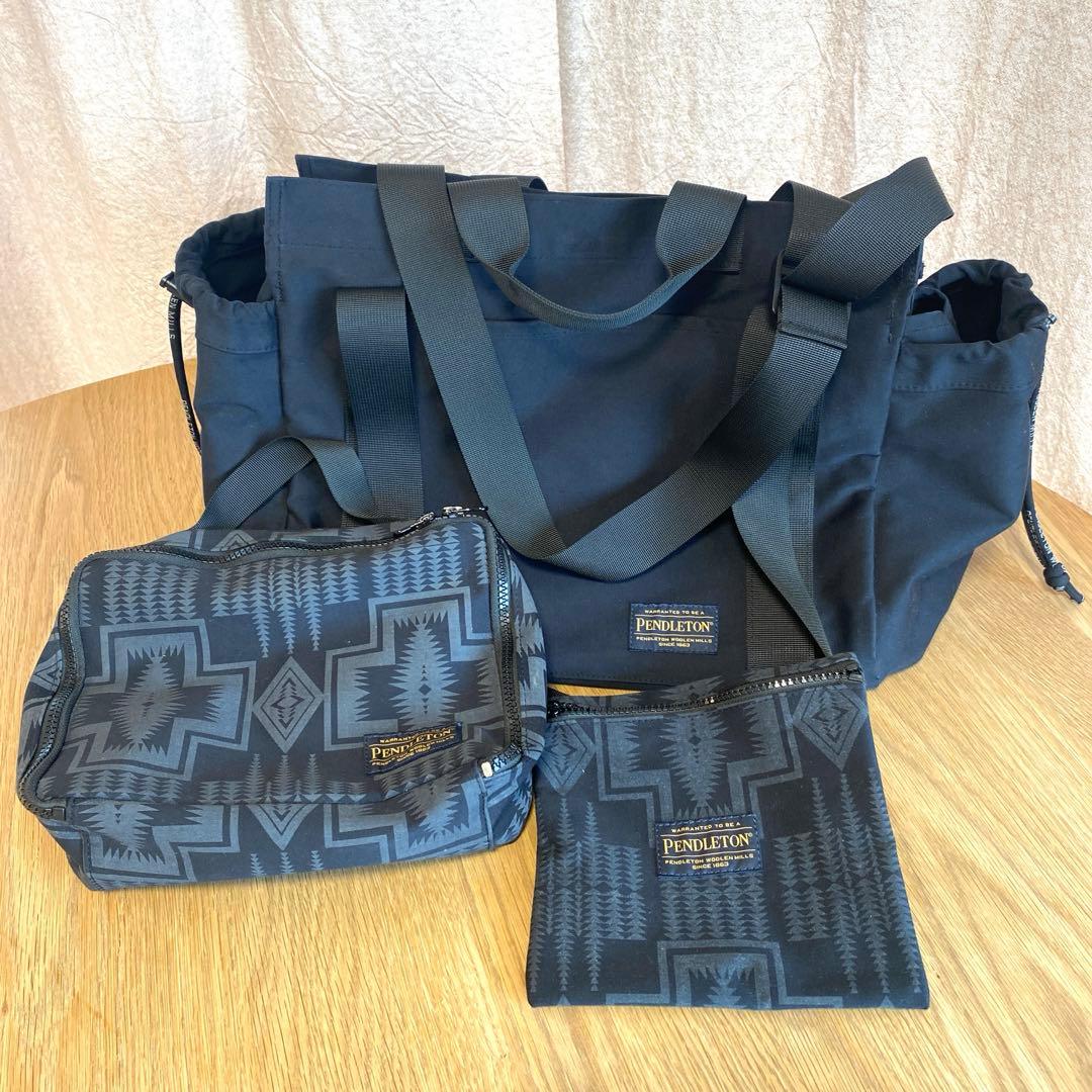 ペンドルトン MOTHER'S TOTE ブラック　MARIE さんコラボ