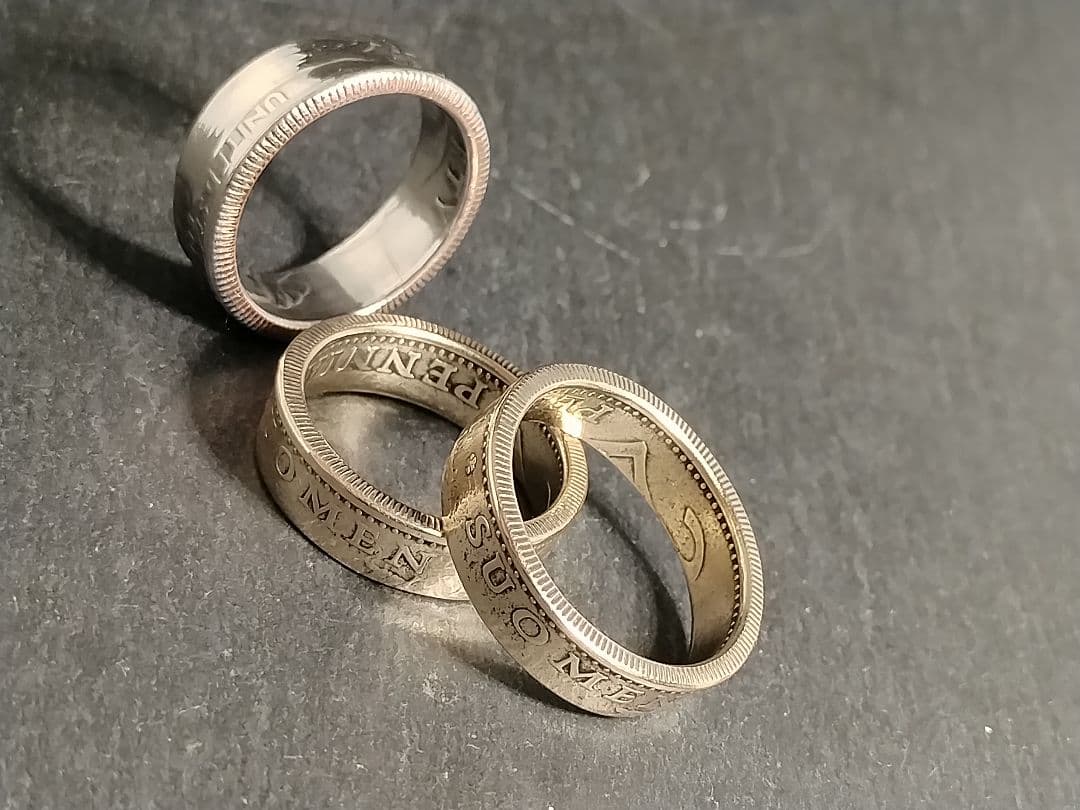 miichanさま製作ご依頼品 フィンランド ＆ アメリカ トリオリング