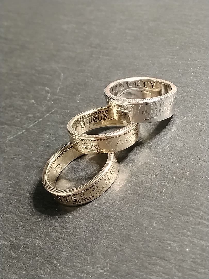 miichanさま製作ご依頼品 フィンランド ＆ アメリカ トリオリング