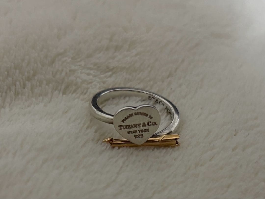 早い者勝ち 美品Tiffany&Co.ラブストラックハートタグリング6.5号