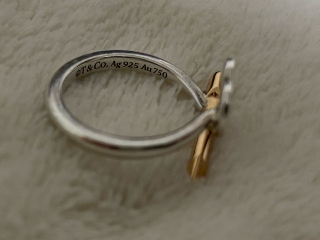 早い者勝ち 美品Tiffany&Co.ラブストラックハートタグリング6.5号