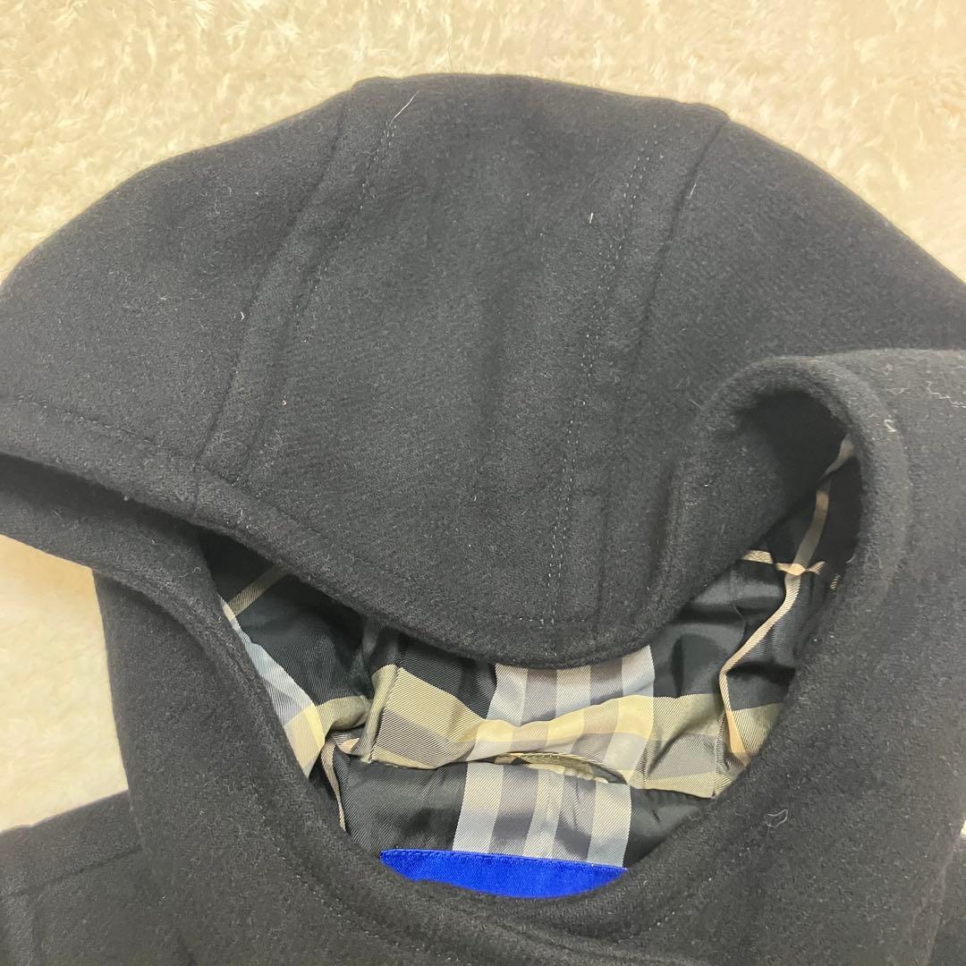 美品✨バーバリーブルーレーベル アンゴラ ダッフルコート ノバチェック 38