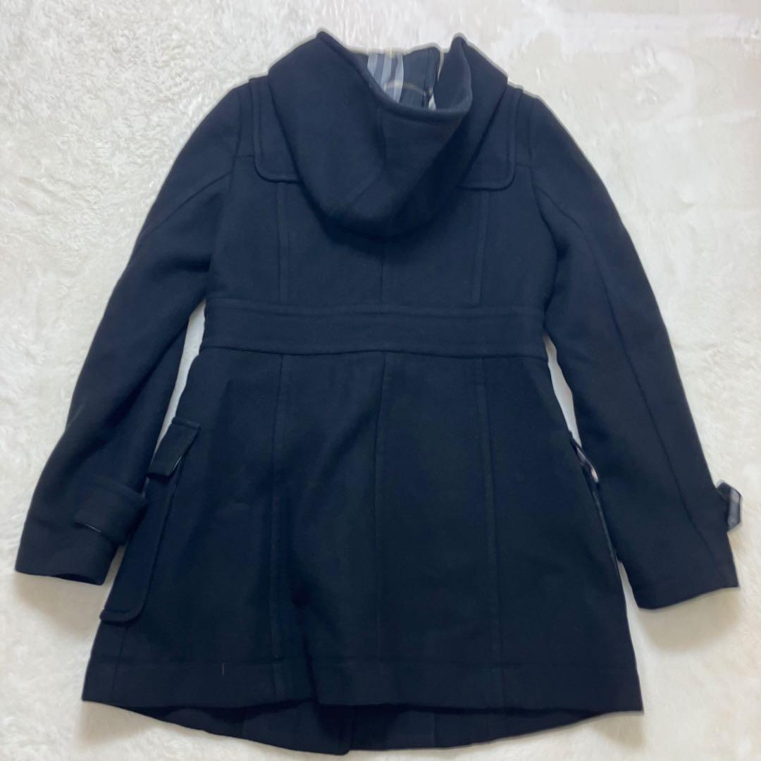 美品✨バーバリーブルーレーベル アンゴラ ダッフルコート ノバチェック 38