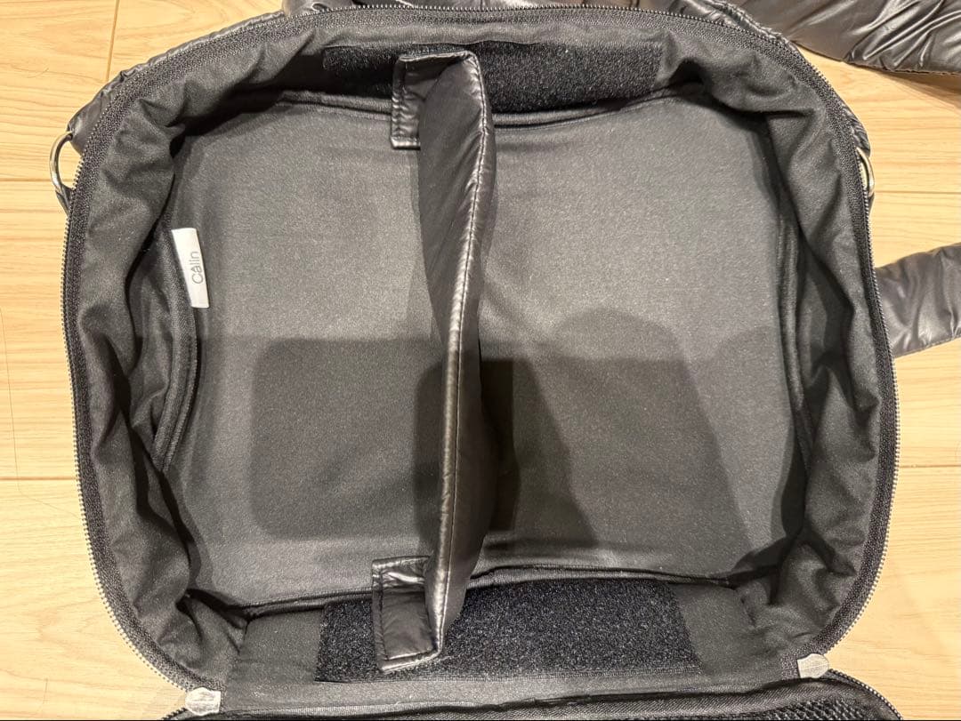 calin カラン　マザーズバック　ポーチバック　ブラック