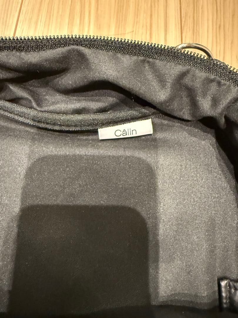 calin カラン　マザーズバック　ポーチバック　ブラック