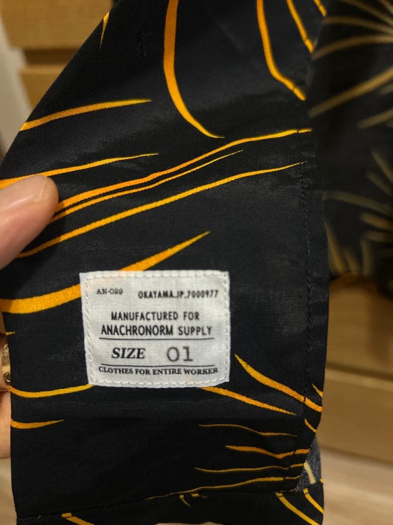 ANACHRONORM 花柄 長袖シャツ