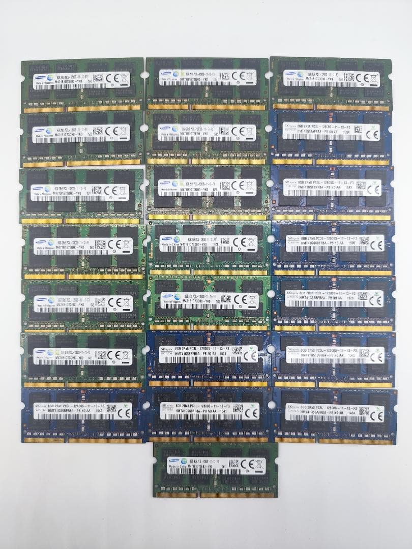 k*n様 DDR3 PC3L-12800S 8GB 22枚セット ノートパソコン