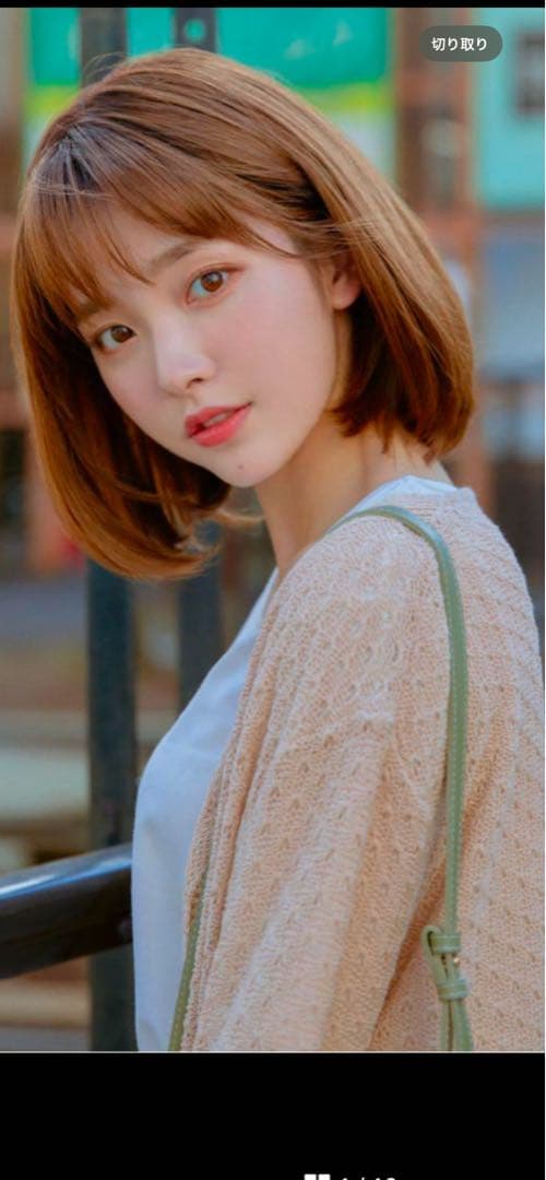 ピンクエイジ　手植えフルウィッグ　グラデーションチョコブラウン