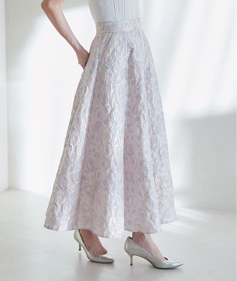 La boutique BonBon 新品未使用　花柄ジャガードスカート