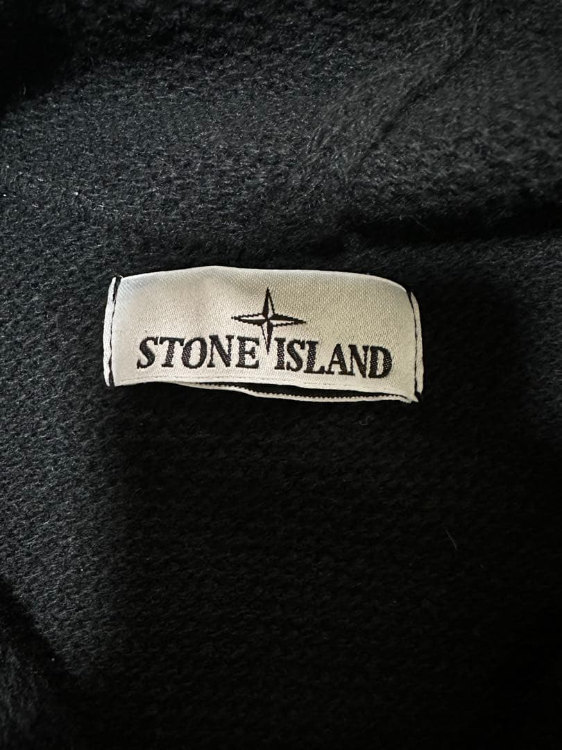 STONE  ブラック フード付きパーカー M