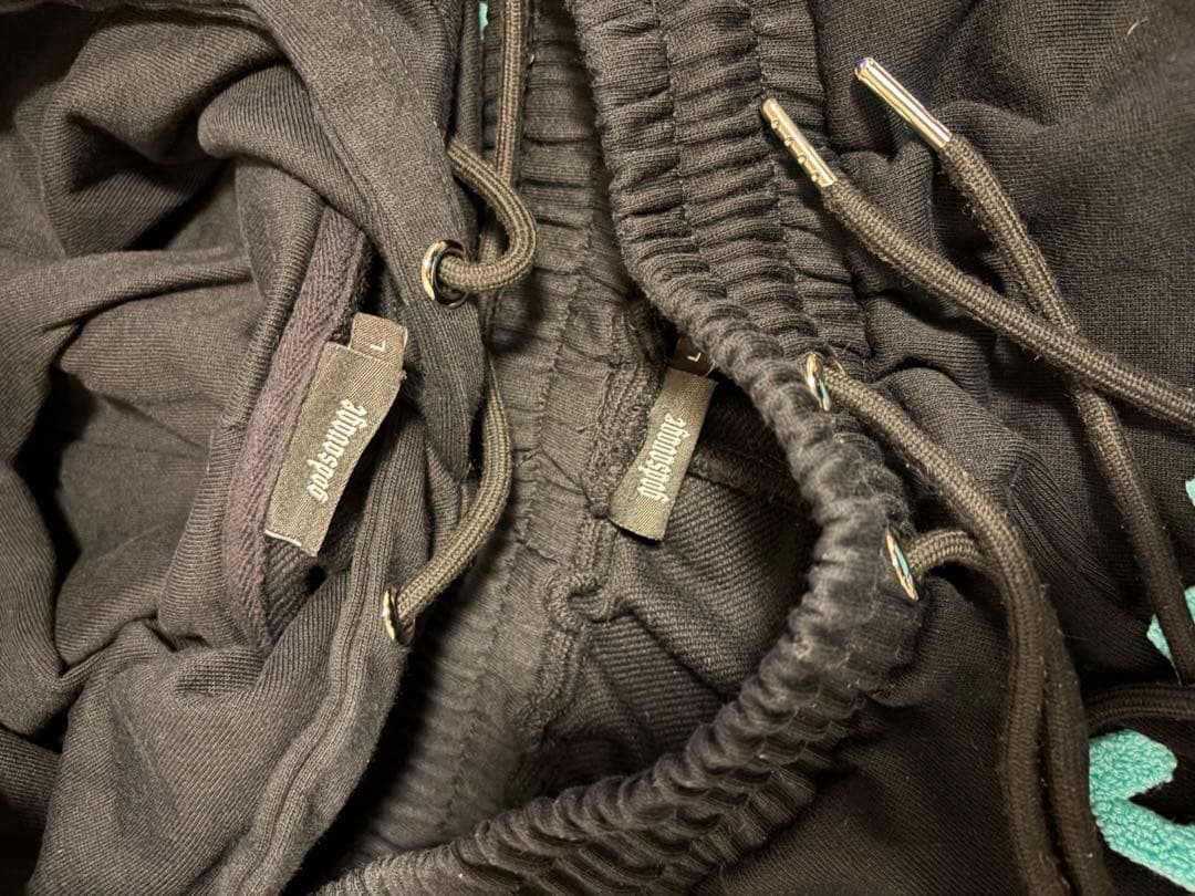godsavage og logo hoodie mintセットアップ