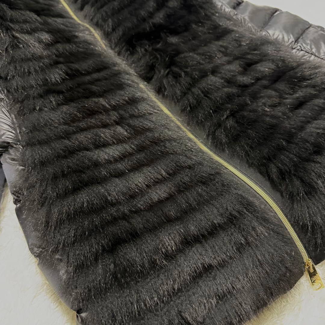 HERNO 2way リアルファー 切り替え ダウンジャケット ダウンベスト