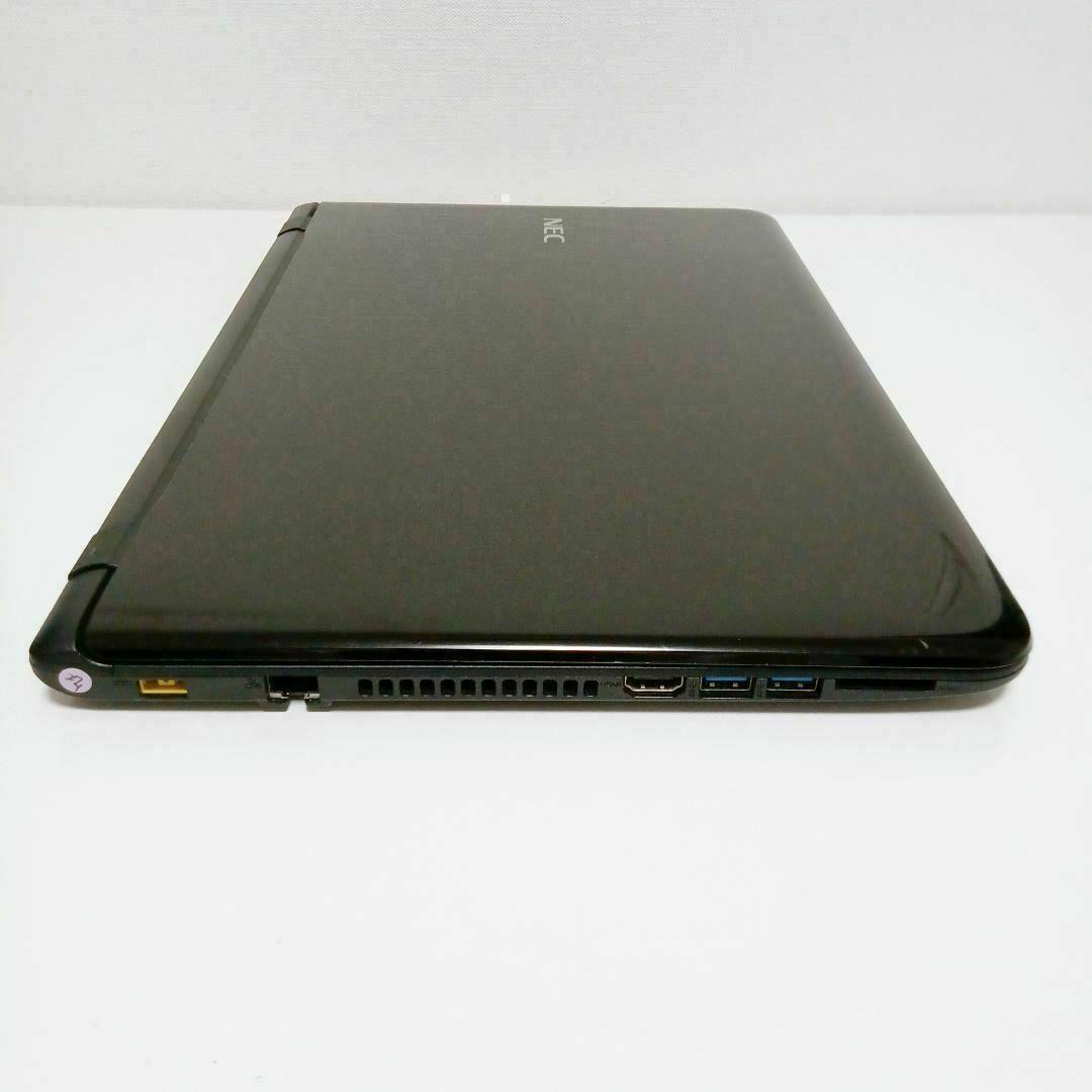 NEC 黒 ノートＰＣ Windows11 i5 8GB SSD カメラ DVD