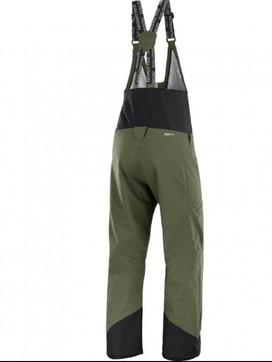 【超美品】Salomon ビブパンツ カーキ Ｓ