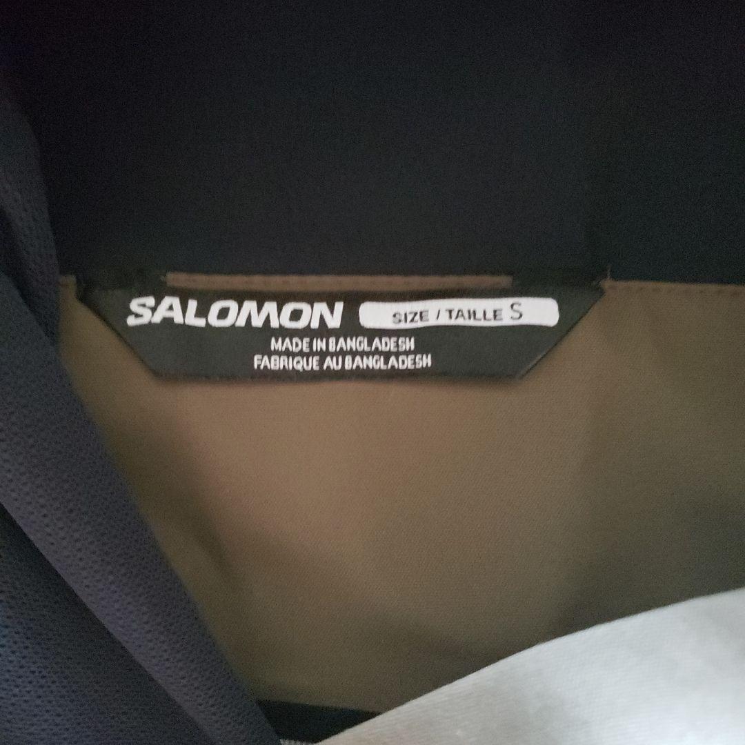 【超美品】Salomon ビブパンツ カーキ Ｓ