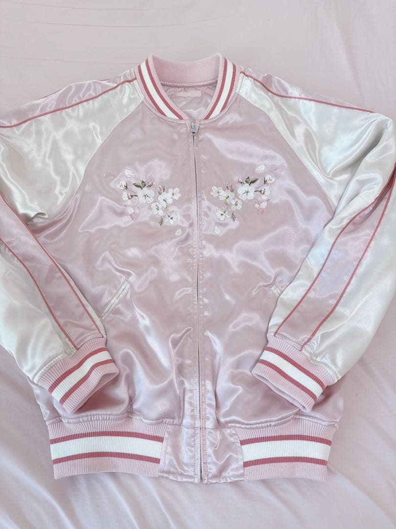 pinkhouse♡ピンクハウス♡桜テディスカジャン♡