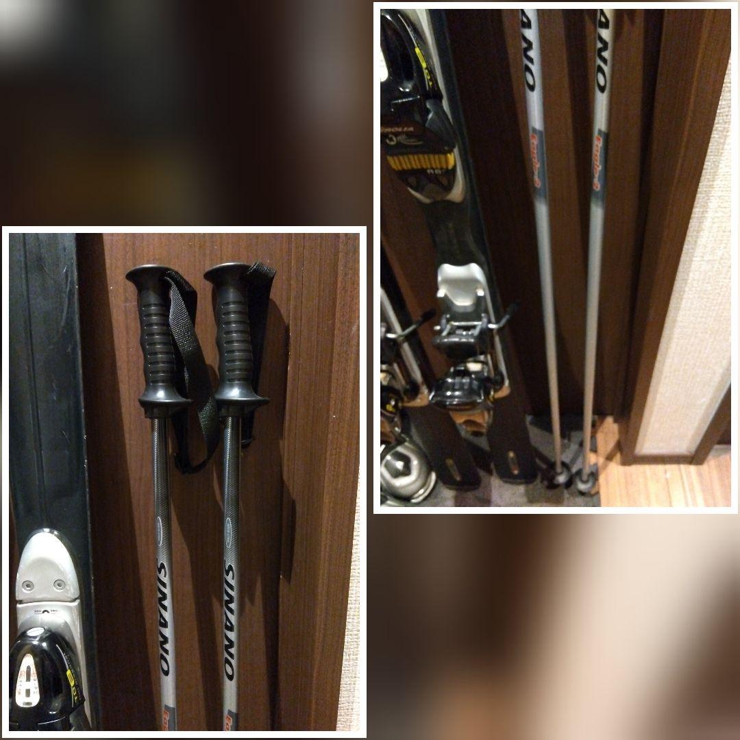 高品質！NORDICA/学生・男性用/カーボンスキーセット・メンテ・WAX済み✔