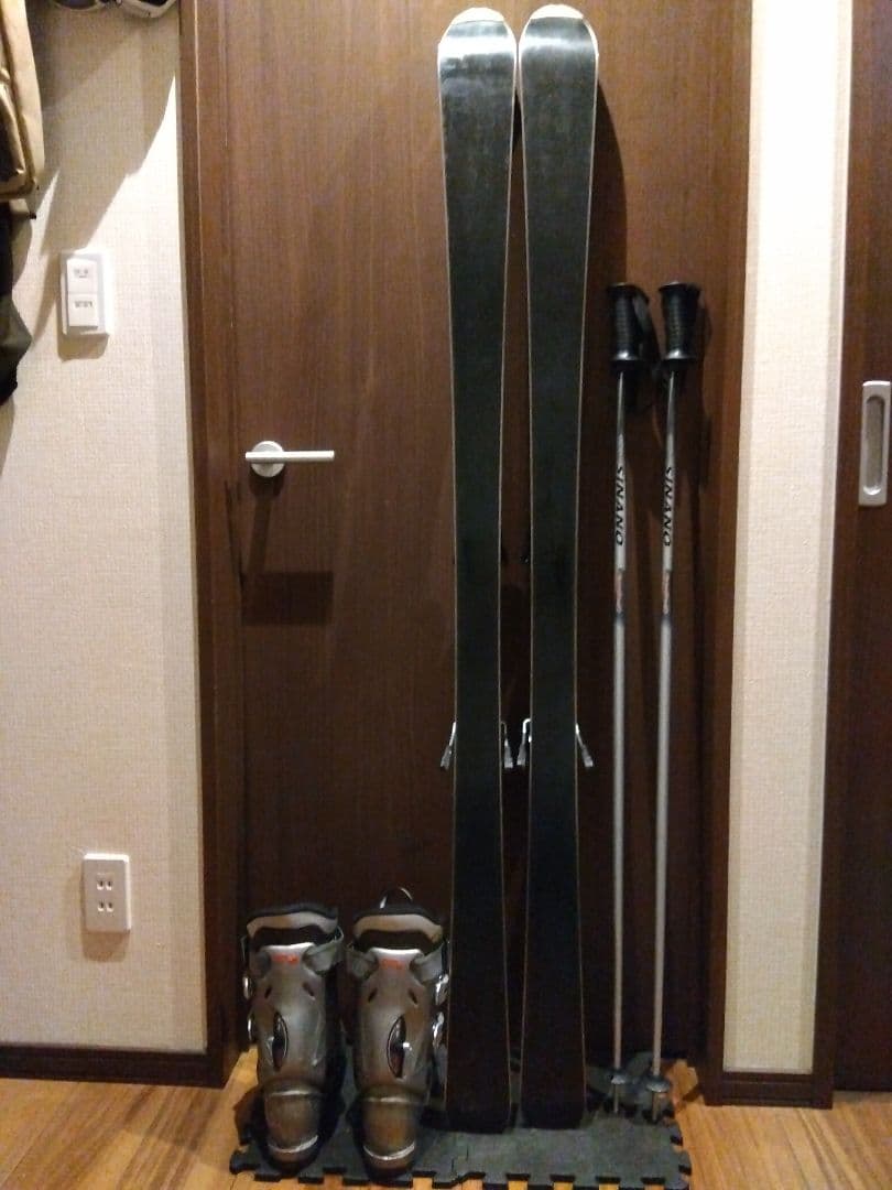 高品質！NORDICA/学生・男性用/カーボンスキーセット・メンテ・WAX済み✔