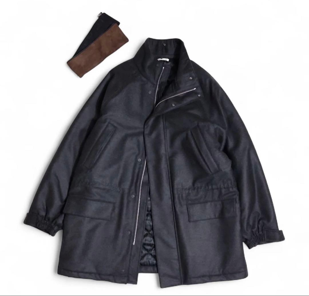 ジャケット・アウター WOOL FULLING FLANNEL PADDED OVER BLOUSON