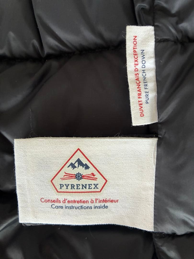 PYRENEX CANNES ブラック ダウンジャケット JP 40