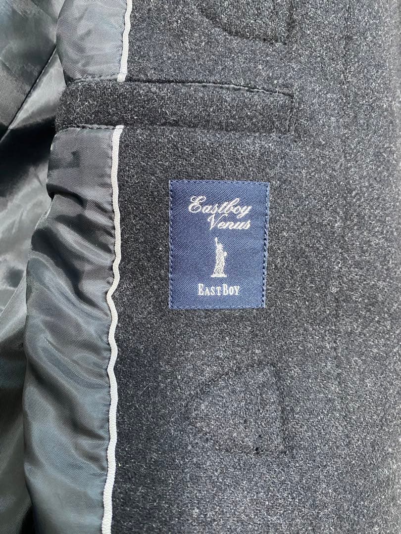美品　イーストボーイ　アンゴラウールダッフルコート　11号　グレー　ヴィーナス