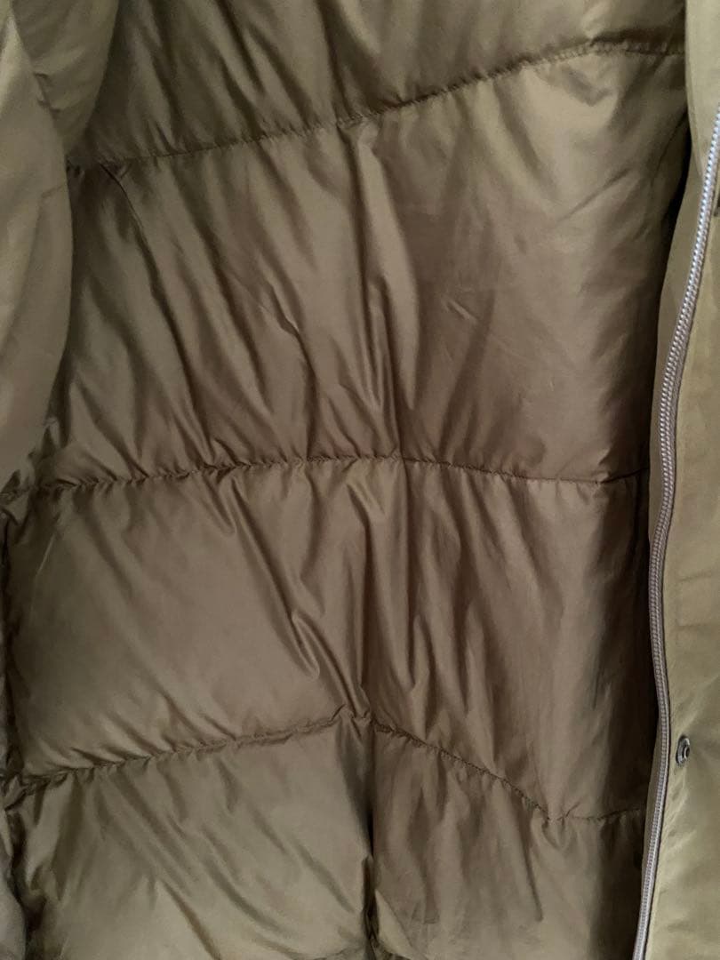 無印良品　撥水フード付きダウンコート M ダークベージュ