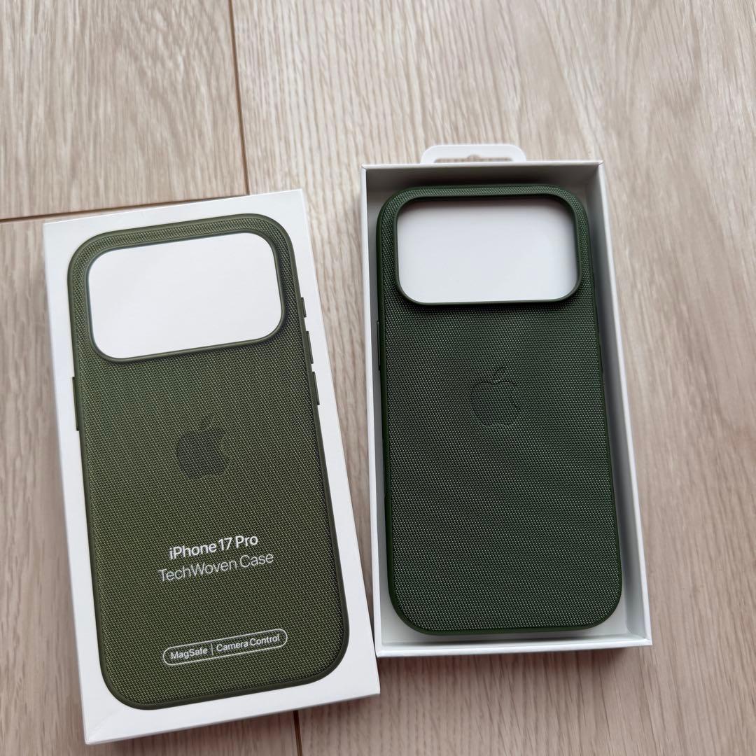MagSafe対応 iPhone 17 Pro テックウーブンケース グリーン