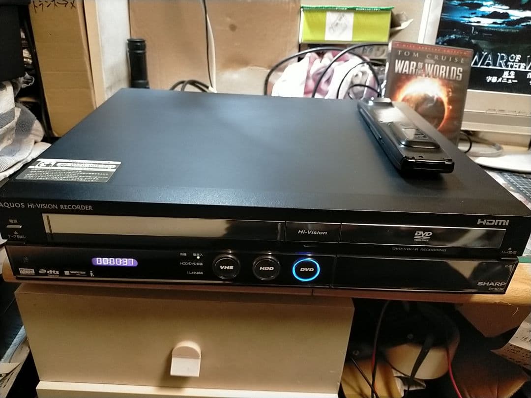 シャープレコーダーACV52美観2・リモコン+HDMI付