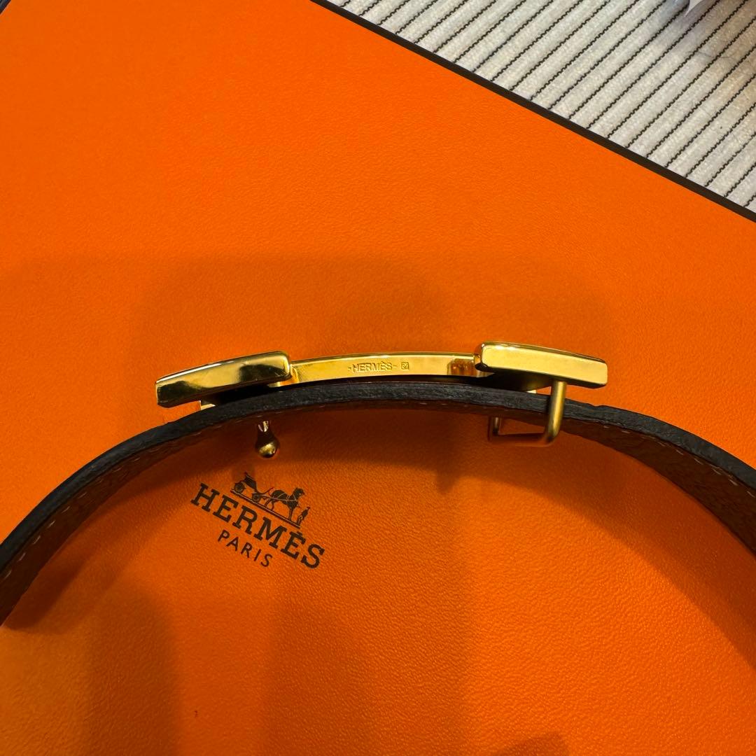 HERMES ベルト 70cm32mm コンスタンス　リバーシブル　H型バックル
