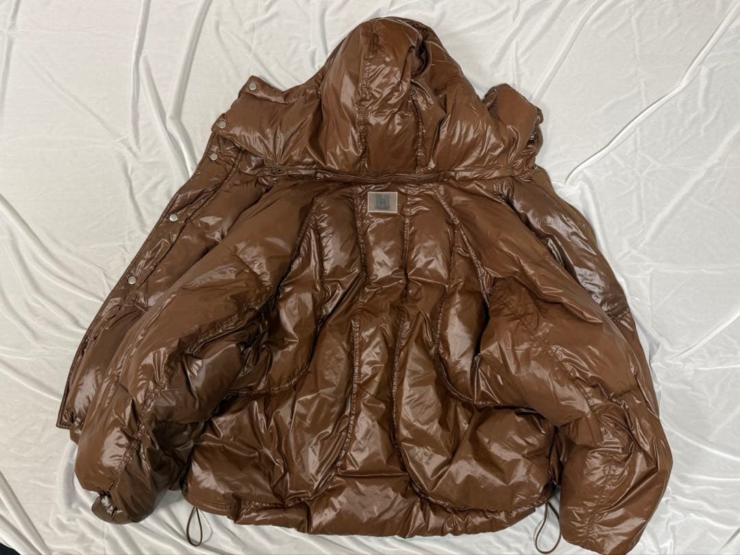 HTH two way puffy down jacket カーキ