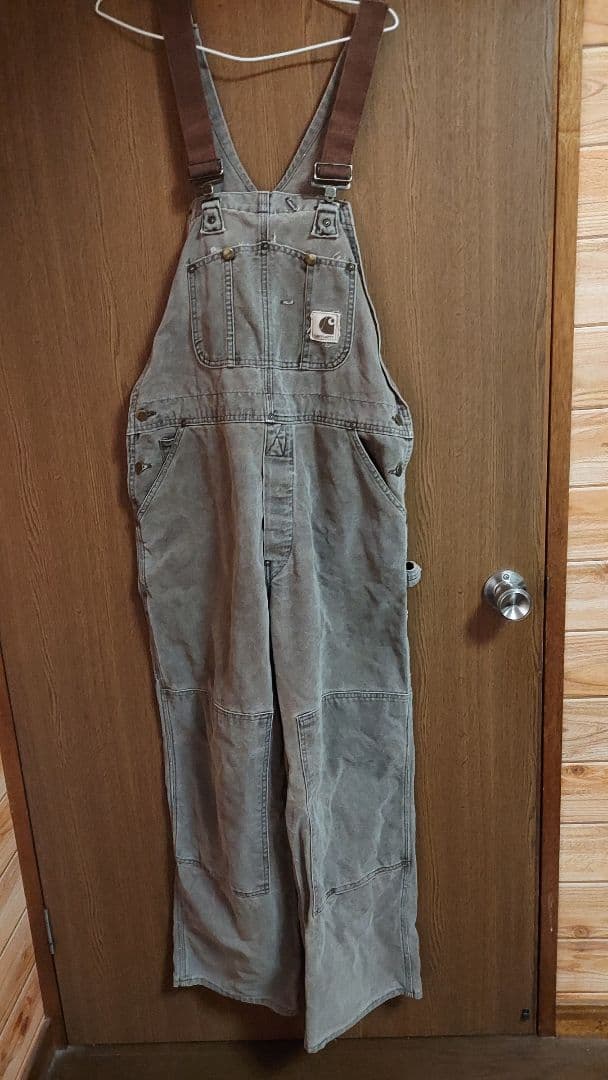 新春セール♪　小さめ　Carhartt　ヴィンテージ　ツナギ　ブラウン　茶色