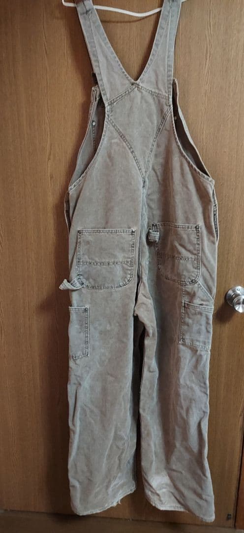 新春セール♪　小さめ　Carhartt　ヴィンテージ　ツナギ　ブラウン　茶色