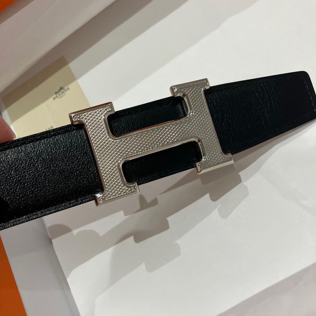 リラッたか！未使用品！HERMES ベルト リバーシブル32MM メンズ