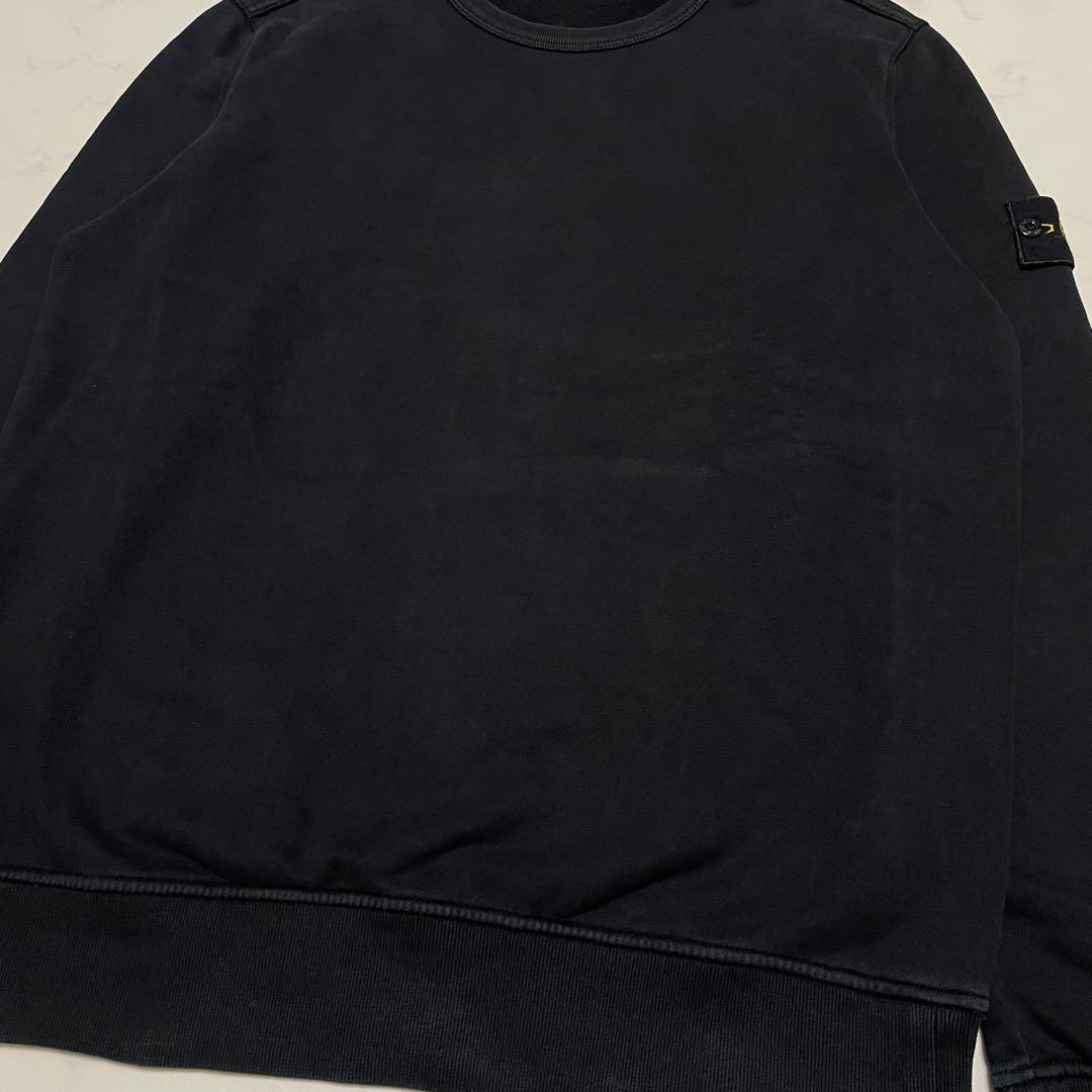 STONE  コットン　クルーネック　トレーナー　ブラック　XL